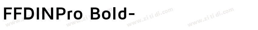 FFDINPro Bold字体转换